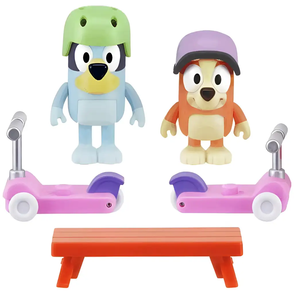 imagen de Bluey: Set de figuras de roller de Bluey y Bingo 2