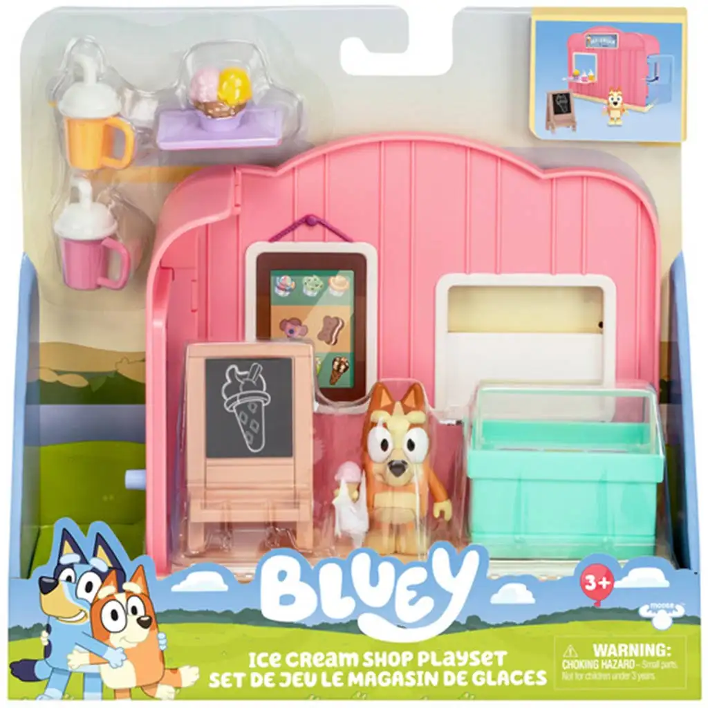 imagen de Bluey: Set de heladería con figura de Bingo 1