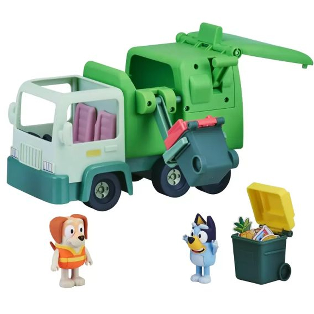 imagen de Bluey: Set de juego de camión de basura con figuras de Bluey y Honey 2