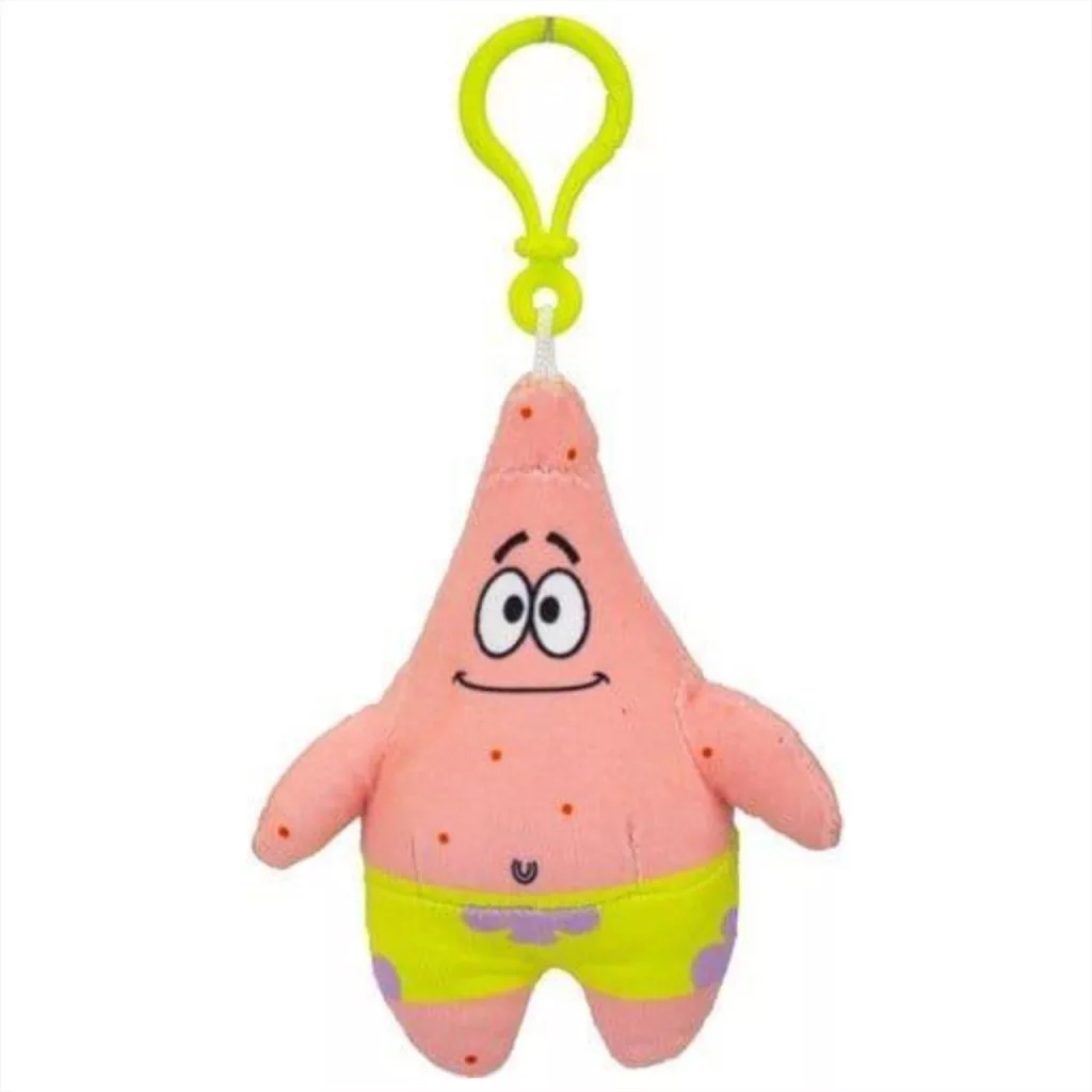imagen de Bob Esponja: Clip de peluche para mochila, 13 cm - Patrick 1