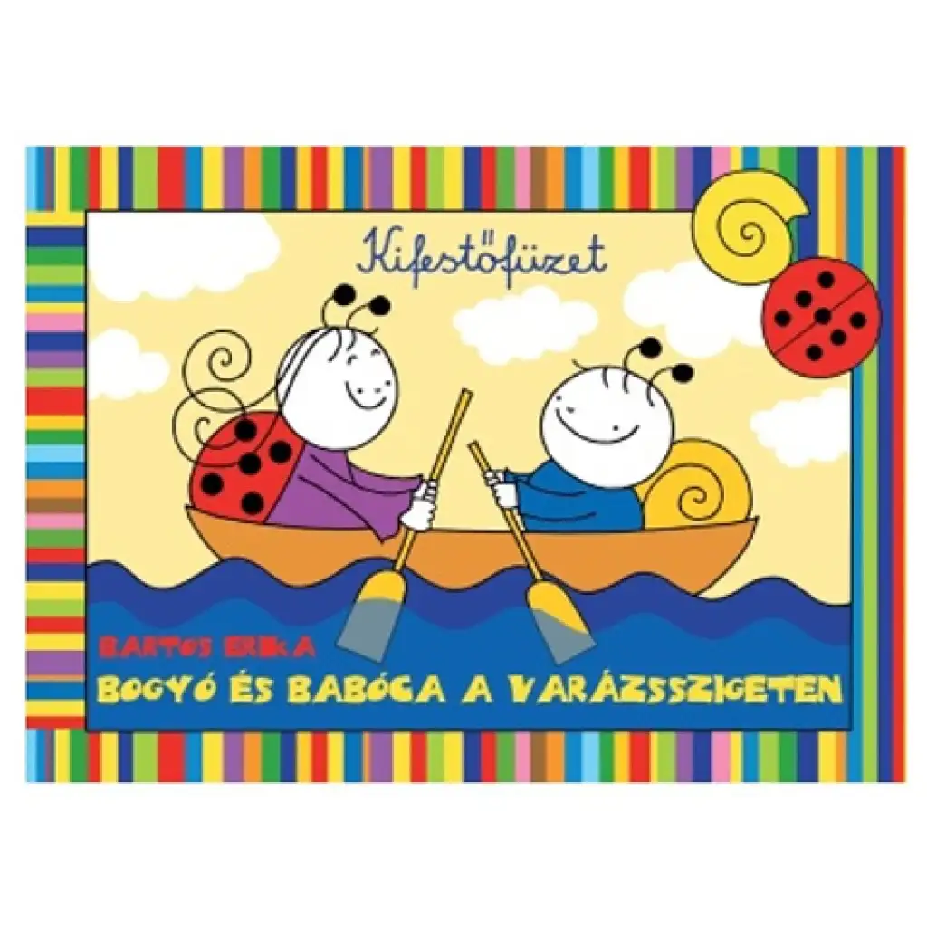 imagen de Bogyó y Babóca en la Isla Mágica - libro para colorear - Pagony 1