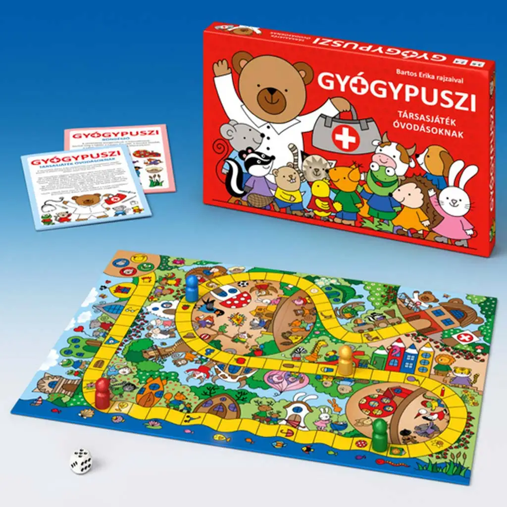 imagen de Bogyó y Babóca: Juego de mesa de besos curativos para niños en edad preescolar 2