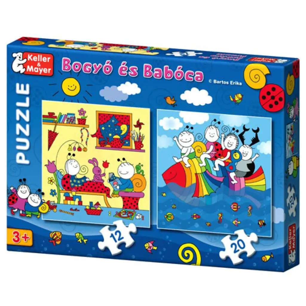 imagen de Bogyó y Babóca Puzzle del Pez Arcoíris de 12 y 20 piezas 1
