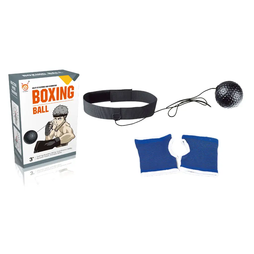 imagen de Bola de boxeo reflexiva con cinta ajustable a la cabeza 1