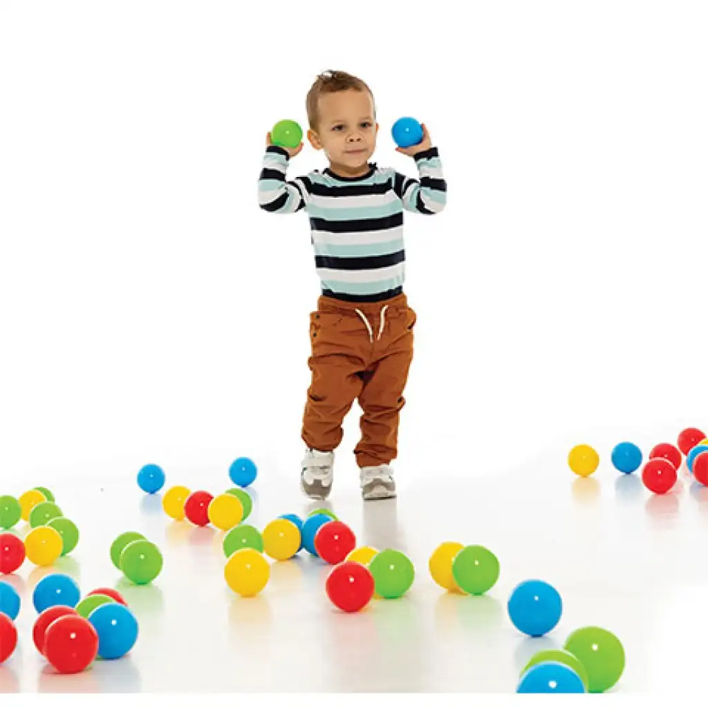 imagen de Bola de colores en red 100ud - D-Toys 3