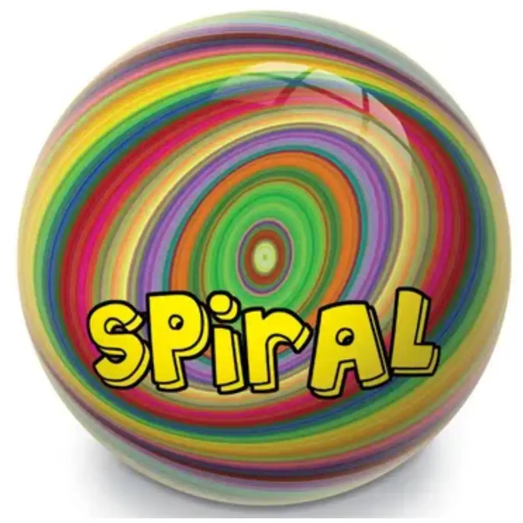 imagen de Bola de goma Bio Ball espiral de 22 cm - Mondo Toys 1