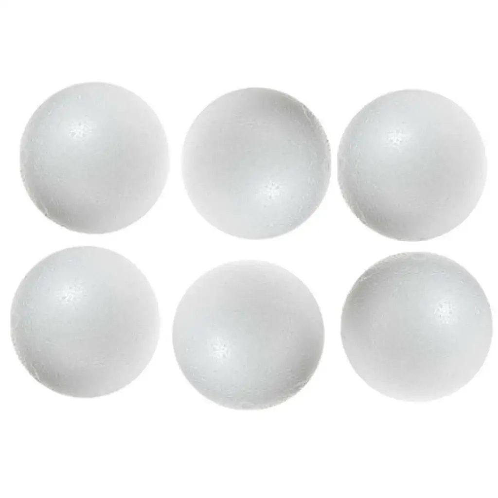 imagen de Bola de poliestireno decorable 4,5cm 6ud 1