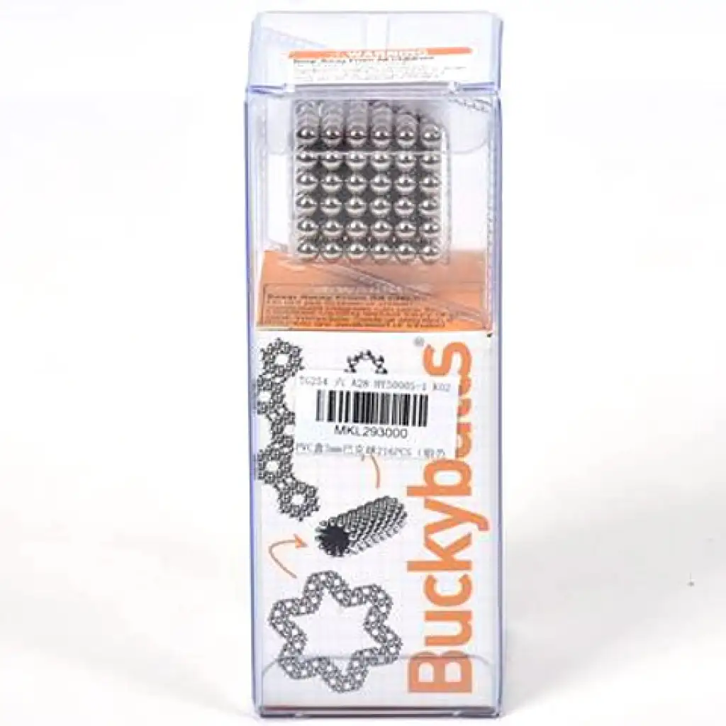 imagen de Bolas magnéticas de color plateado de 5mm 216 unidades 1