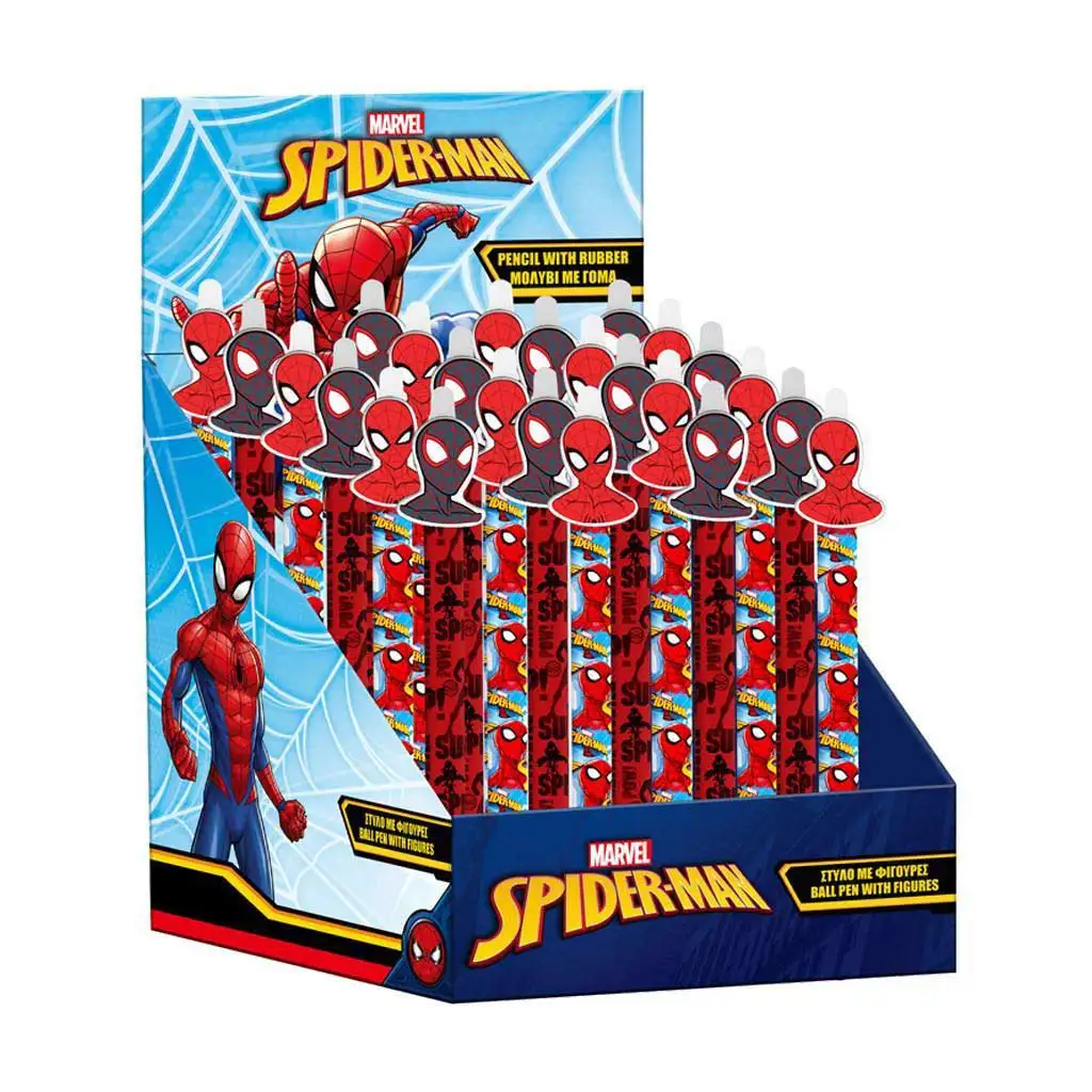 imagen de Bolígrafo de Spiderman en dos versiones 1ud 1