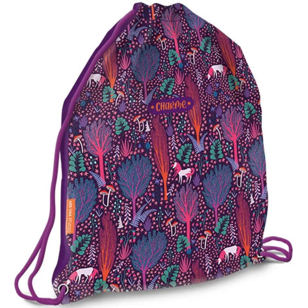 imagen de Bolsa de deporte con dragones de Charme, mochila deportiva 1