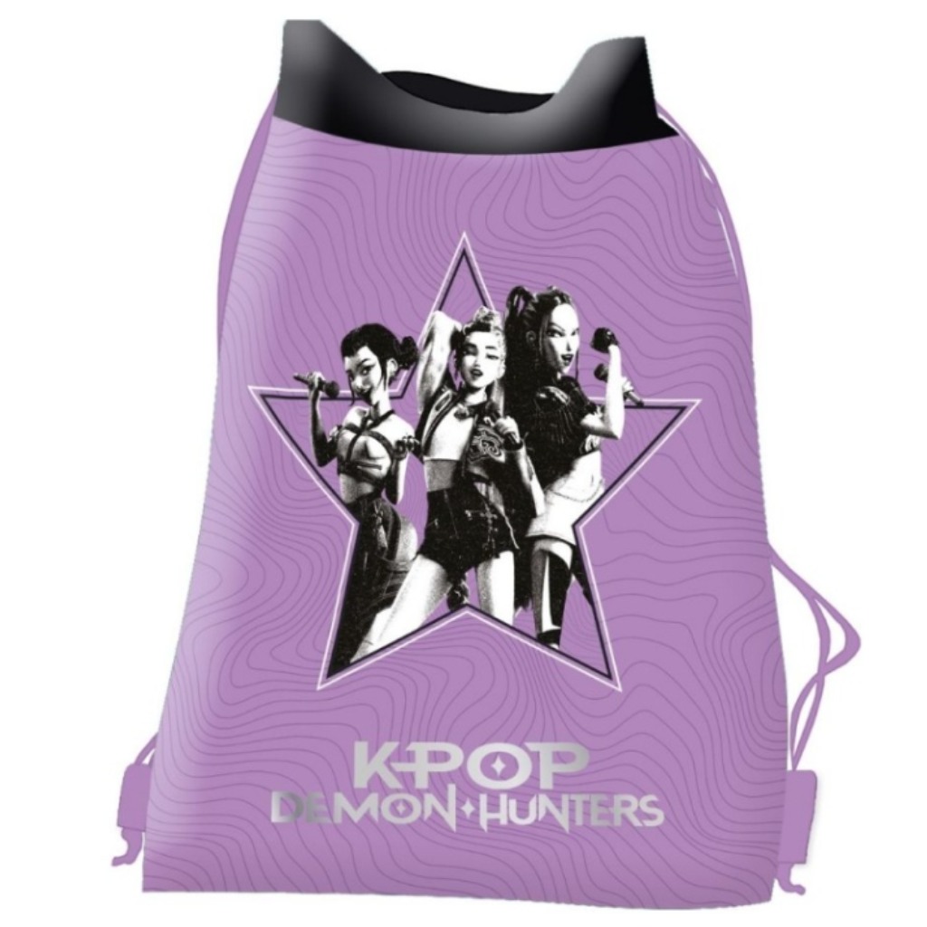 imagen de Bolsa de deporte lila de K-Pop Cazadores de Demonios 1