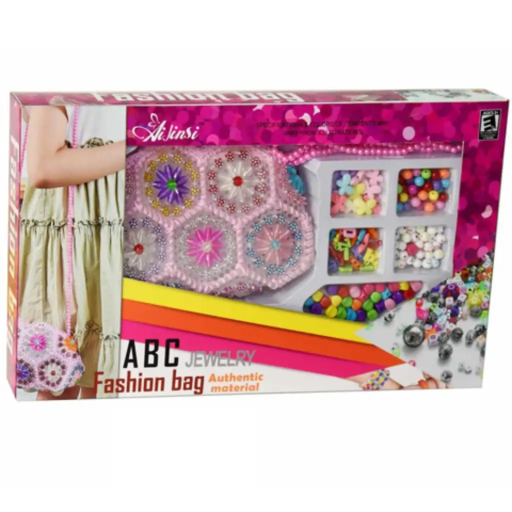 imagen de Bolsa de moda con set de cuentas de colores 1
