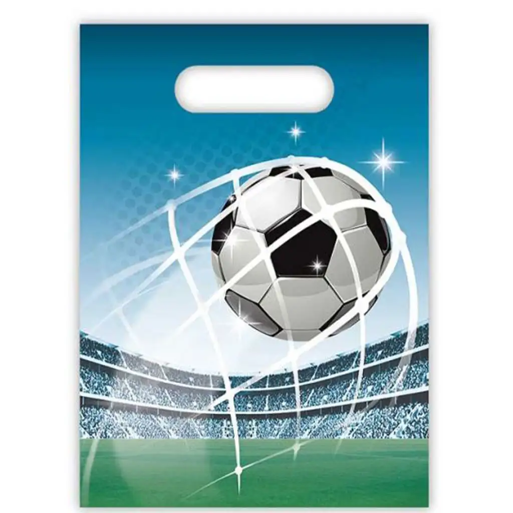 imagen de Bolsa de regalo con estampado de fútbol set de 6 piezas 1