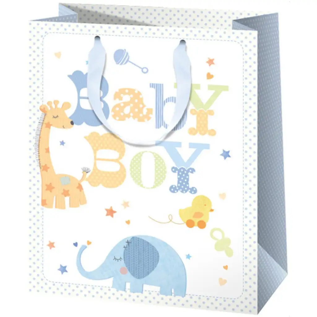 imagen de Bolsa de regalo exclusiva grande Baby Boy 27x33x14cm 1