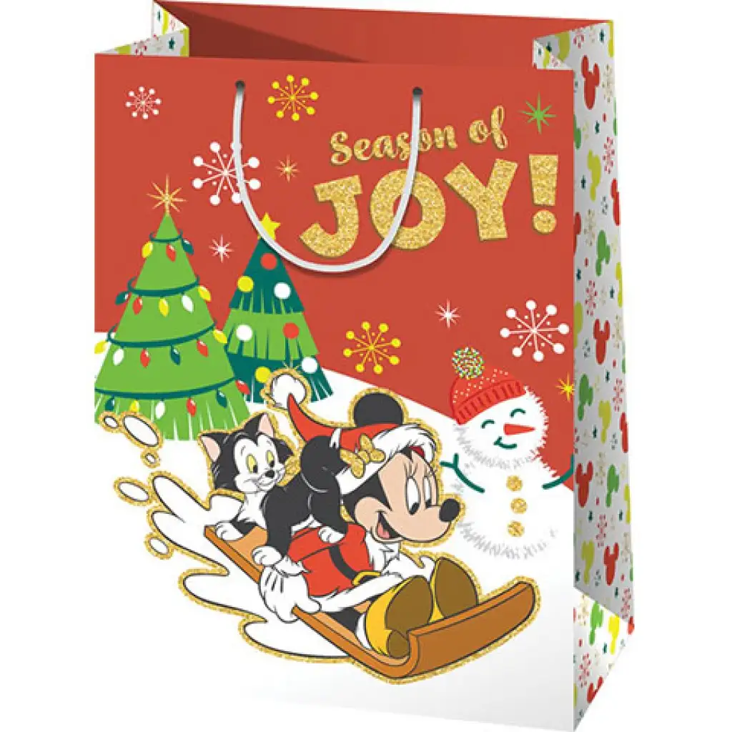 imagen de Bolsa de regalo gigante de Mickey Mouse para Navidad 40x56x20cm 1