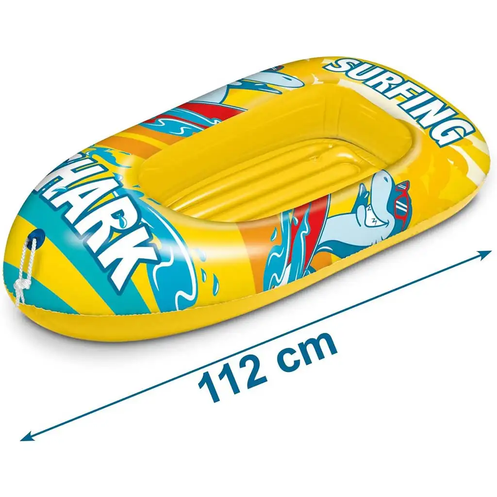 imagen de Bote inflable con diseño de tiburón 112cm - Mondo Toys 3