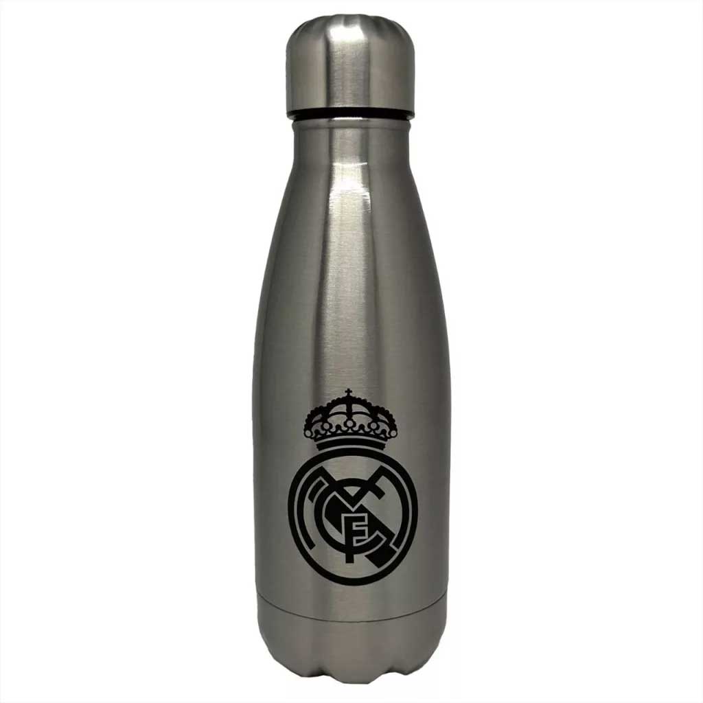imagen de Botella de acero inoxidable Real Madrid en color plateado 550ml 1