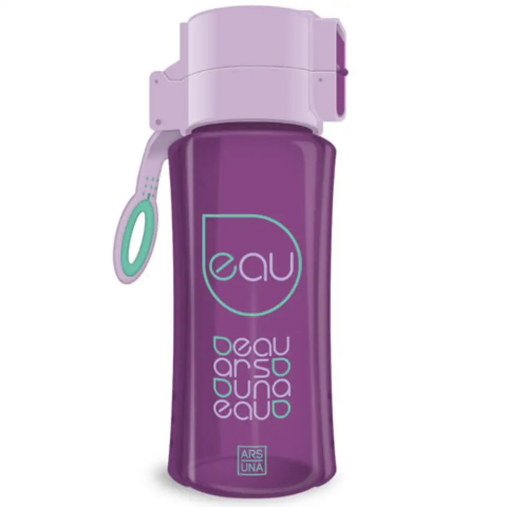 imagen de Botella de agua lila y morado oscuro 450ml 1