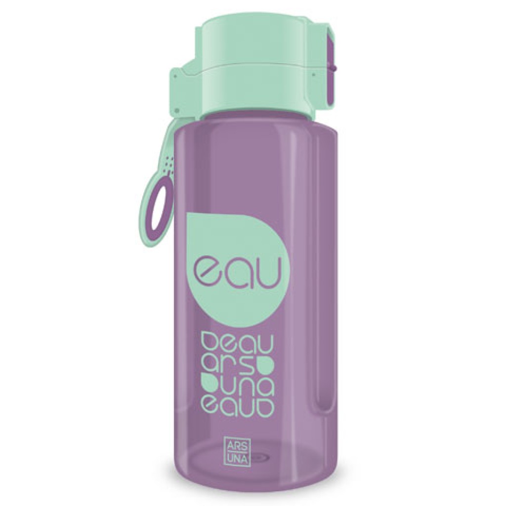imagen de Botella de agua verde-lila pastel 650ml 1
