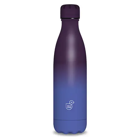 imagen de Botella de metal de doble pared azul-púrpura 500ml 1