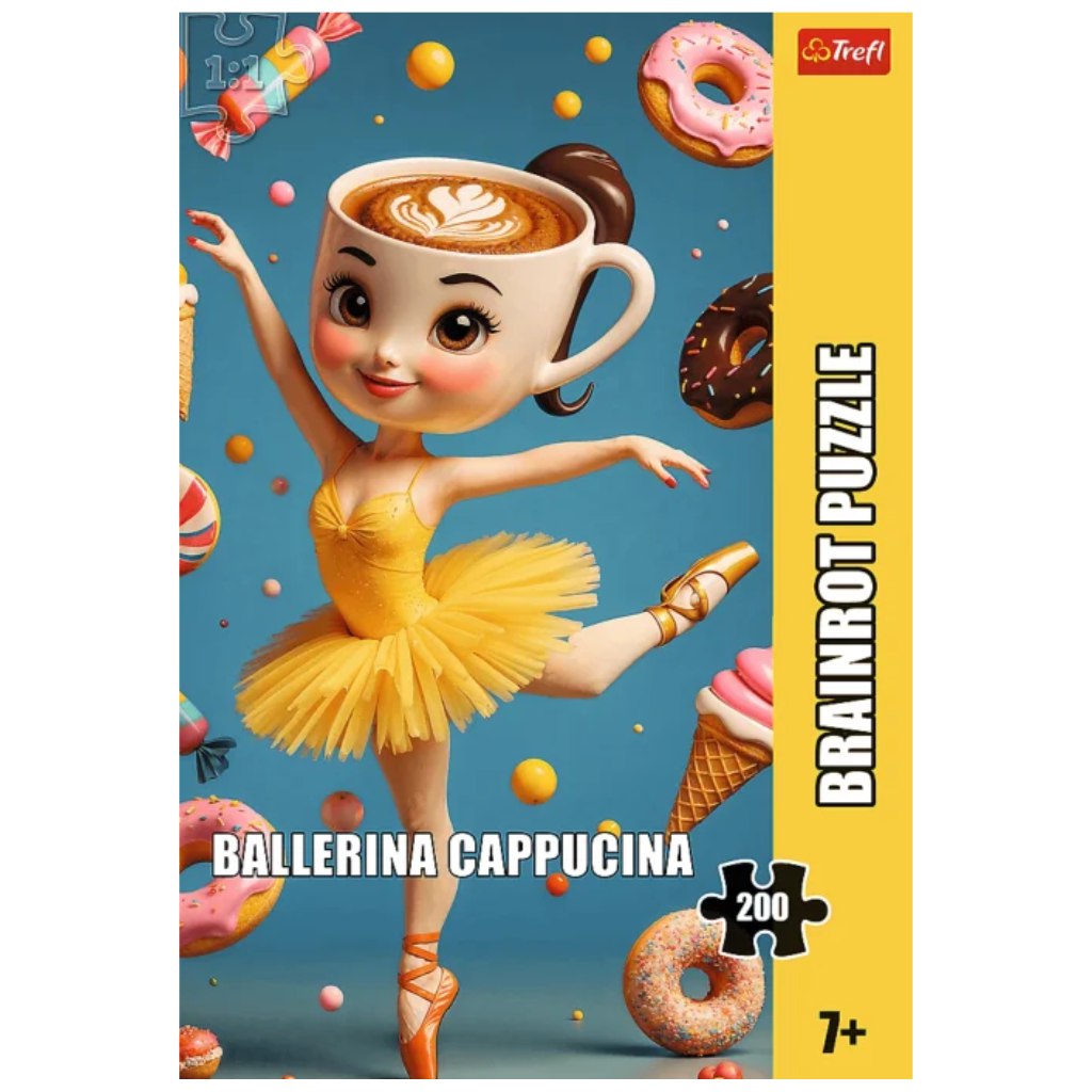 imagen de Brainrot: Ballerina Capuccina puzzle de 200 piezas 1