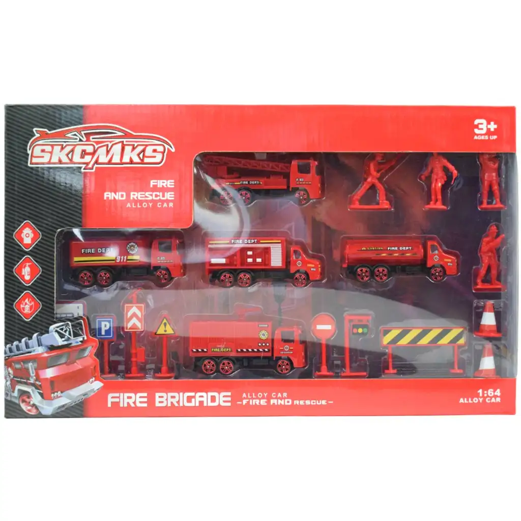 imagen de Brigada de Bomberos: Set de coche de bomberos con accesorios 4