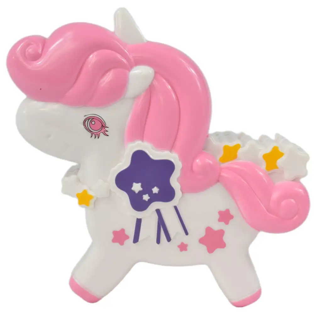 imagen de Brillo y Purpurina: Set de paleta de maquillaje de unicornio de tres niveles 2
