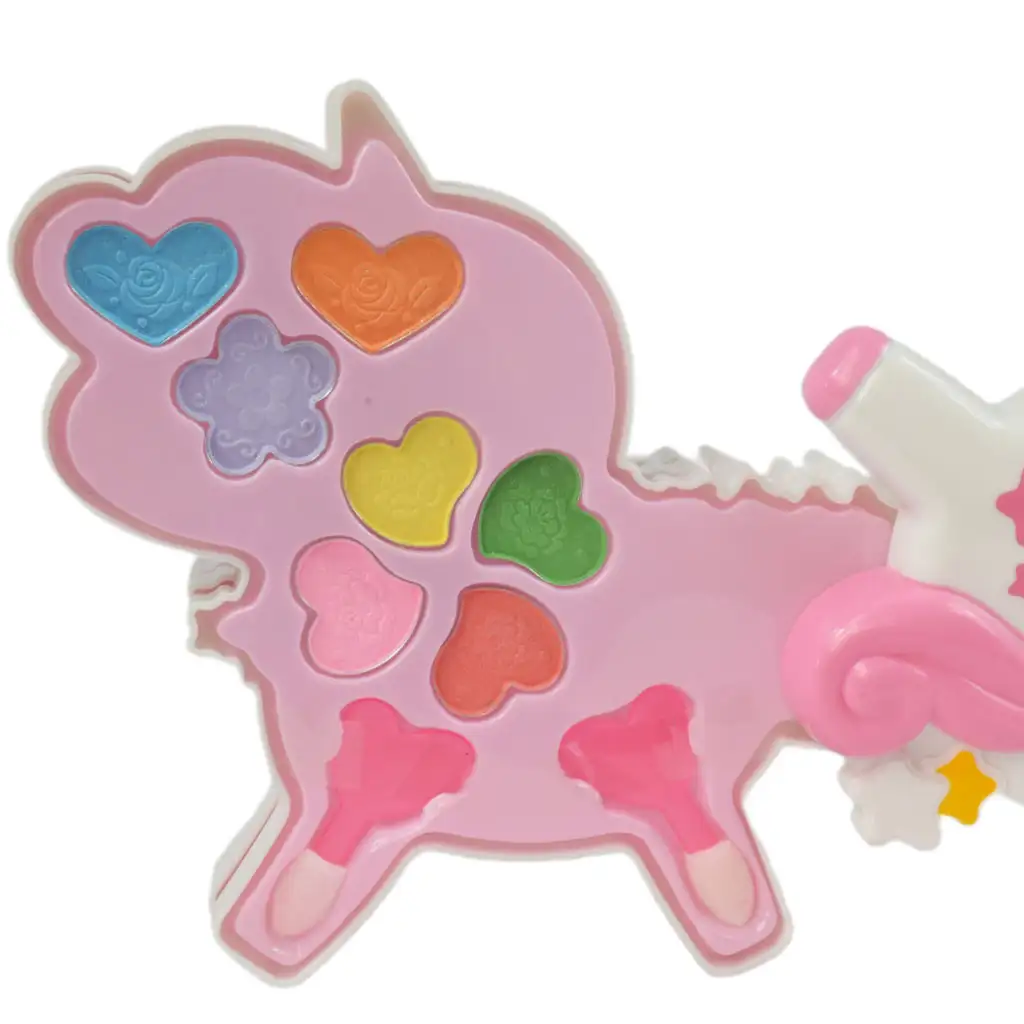 imagen de Brillo y Purpurina: Set de paleta de maquillaje de unicornio de tres niveles 3