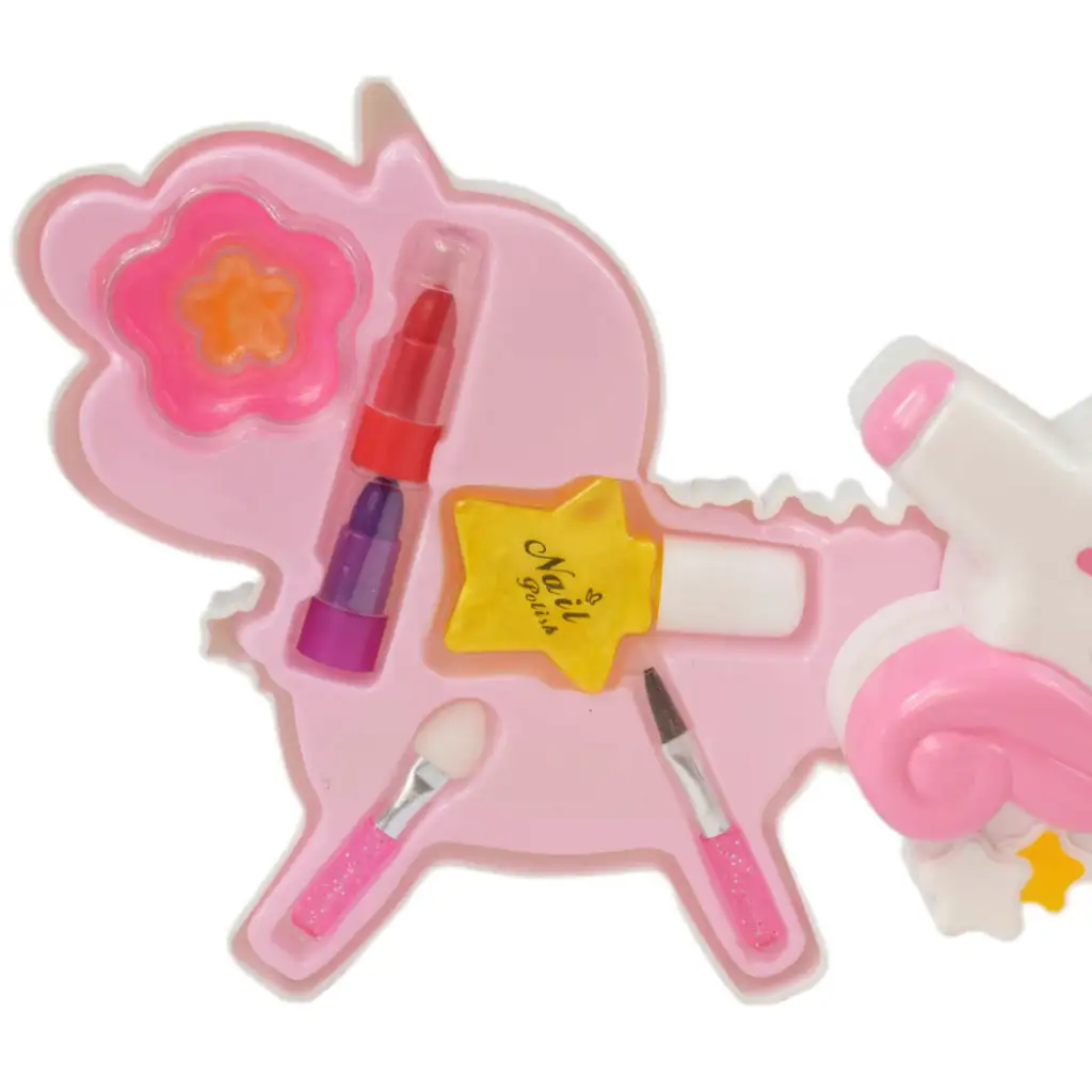imagen de Brillo y Purpurina: Set de paleta de maquillaje de unicornio de tres niveles 5