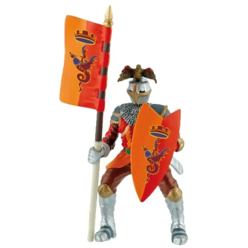 imagen de Caballero de torneo rojo figura de juguete - Bullyland 1