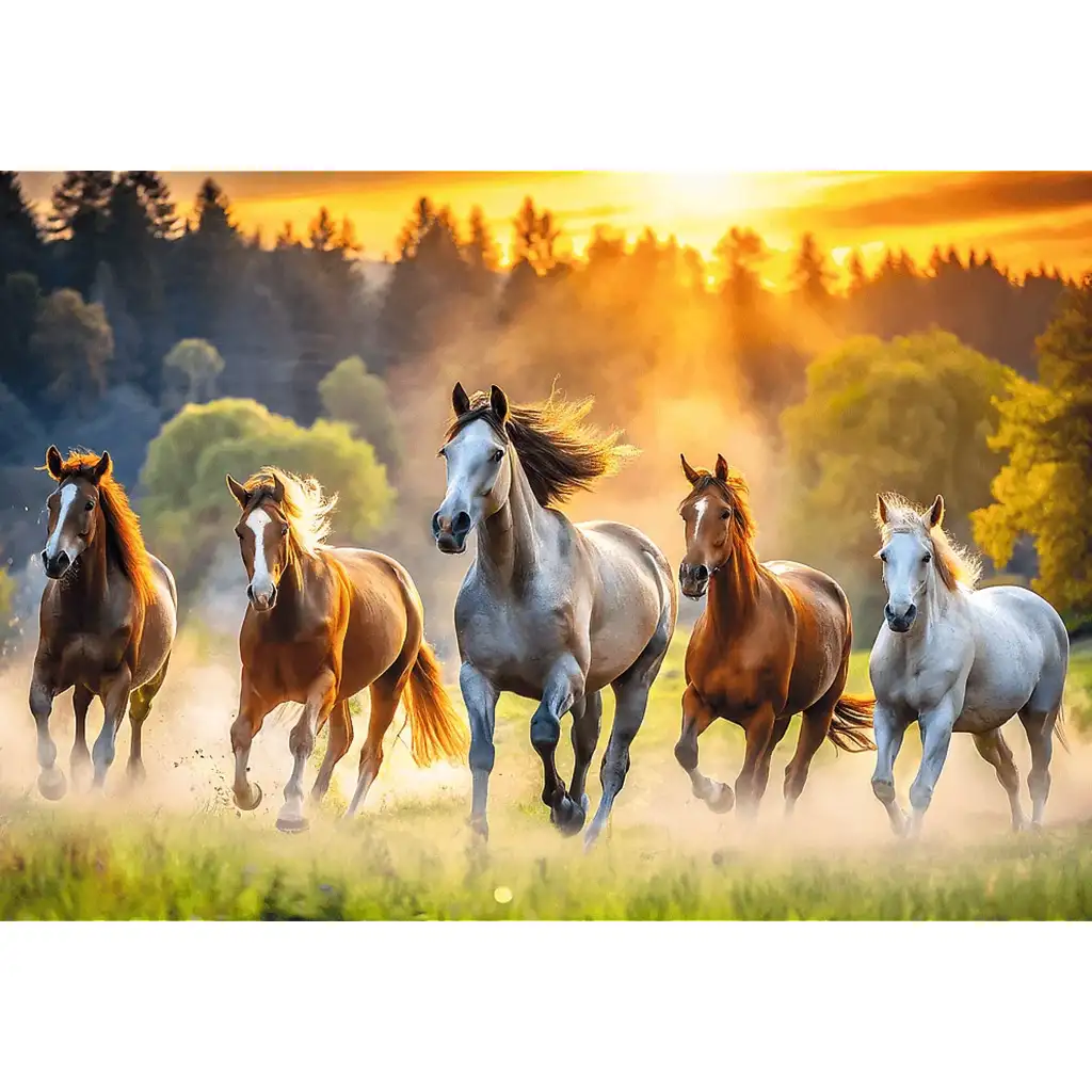 imagen de Caballos salvajes puzzle de 1500 piezas - Trefl 2