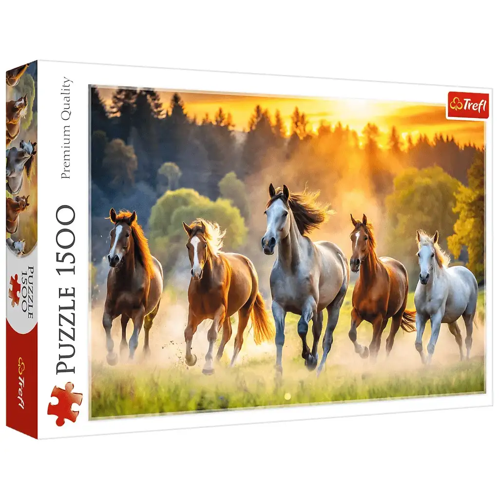 imagen de Caballos salvajes puzzle de 1500 piezas - Trefl 1