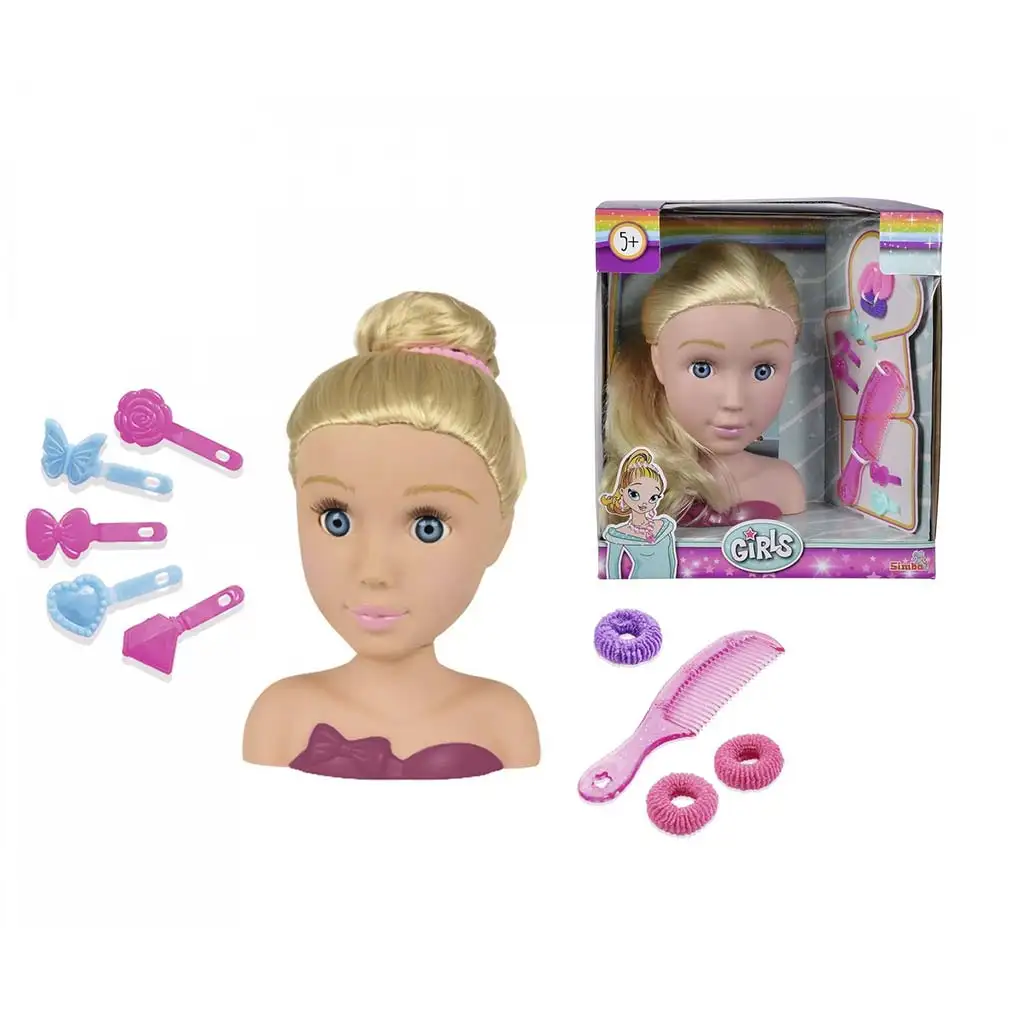 imagen de Cabeza de muñeca rubia con accesorios - Simba Toys 2