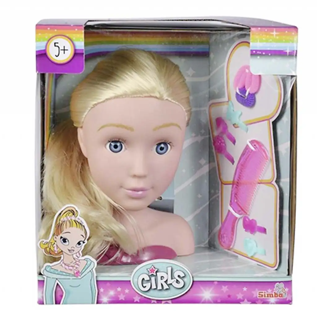 imagen de Cabeza de muñeca rubia con accesorios - Simba Toys 1