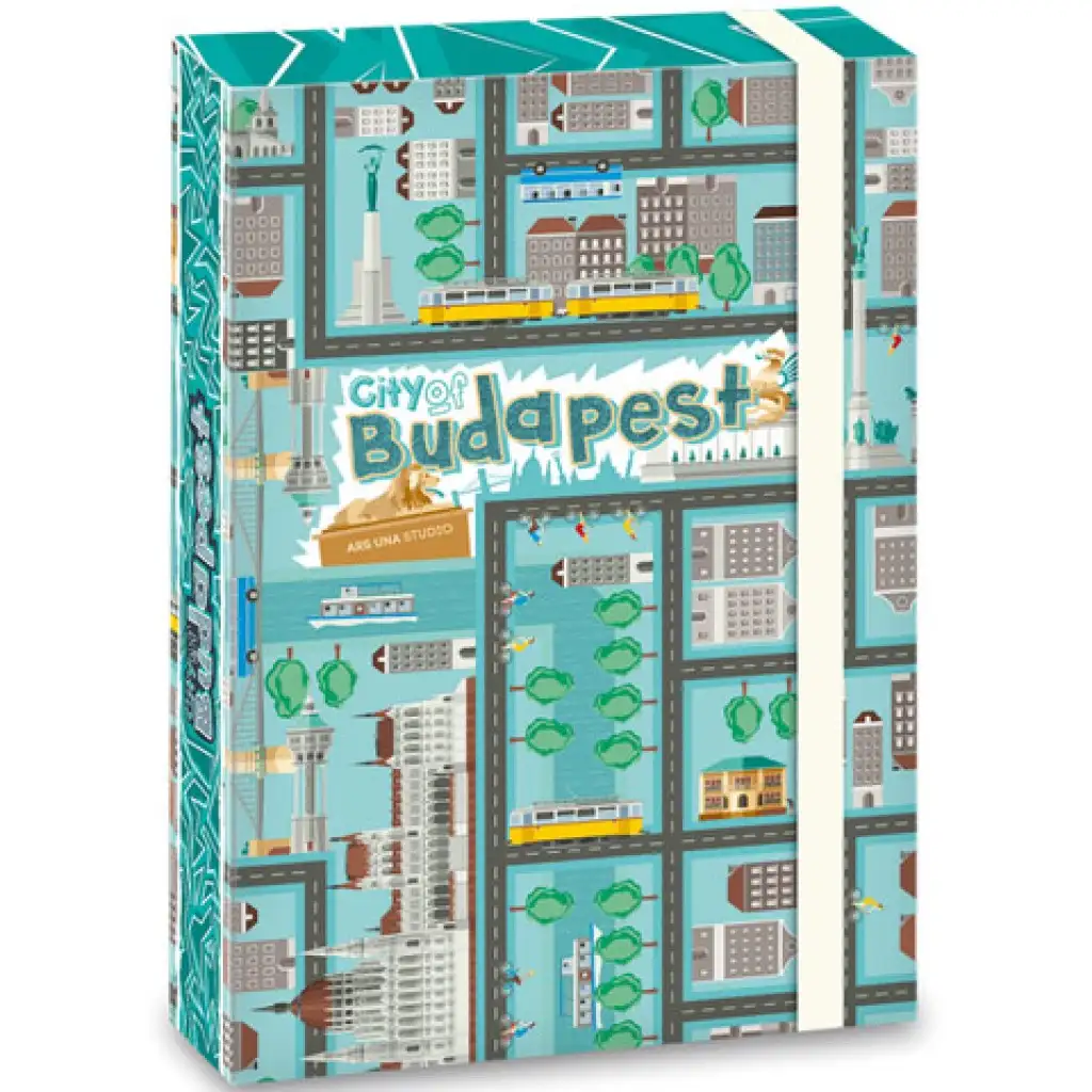 imagen de Caja de cuadernos de la Ciudad de Budapest con banda elástica A/5 1