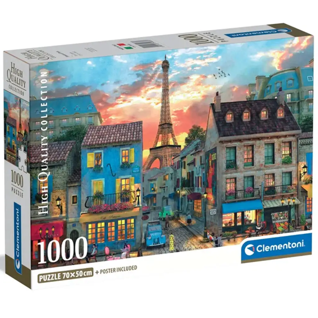 imagen de Calles de París 1000 piezas HQC puzzle - Clementoni 1