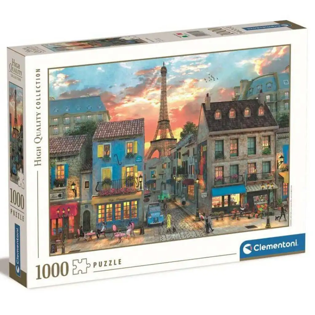 imagen de Calles de París puzzle de 1000 piezas - Clementoni 1