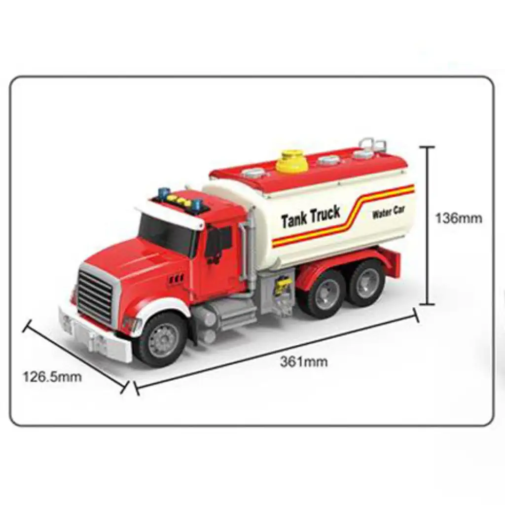 imagen de Camión cisterna de ToyStar en color rojo con efectos de luz y sonido de 36cm 3