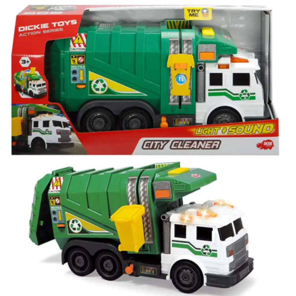 imagen de Camión de basura de 39 cm con luz y sonido - Dickie Toys 1