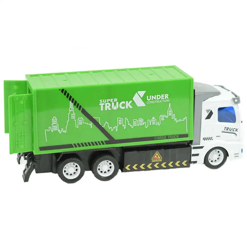 imagen de Camión de basura RC con control remoto y efectos de luz 1/48 de escala 18cm 2