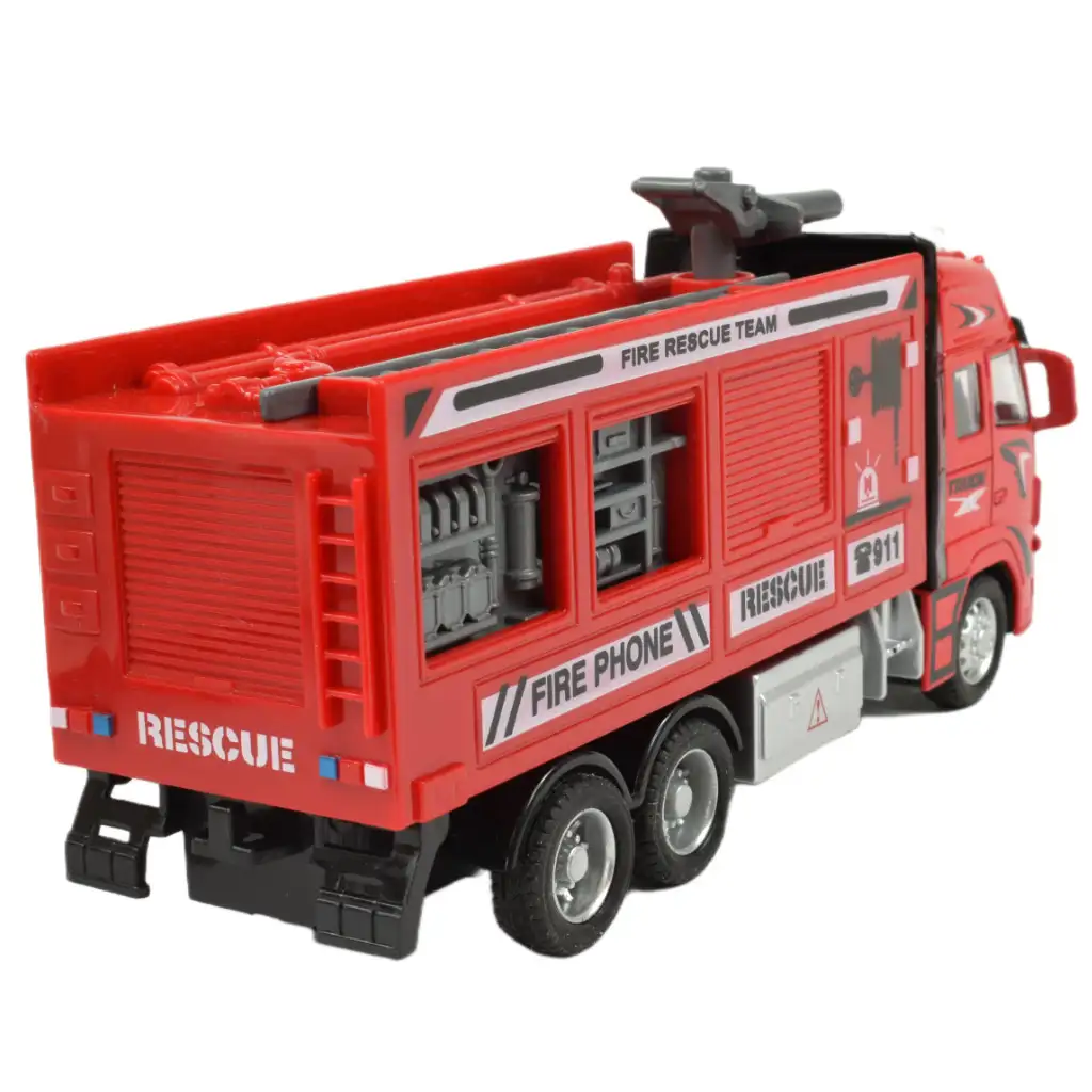 imagen de Camión de bomberos: Camión de bomberos con grúa y sonido de 20cm 4