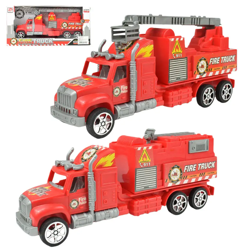 imagen de Camión de bomberos: Camión de bomberos con rueda de inercia en dos versiones de 26 cm 1