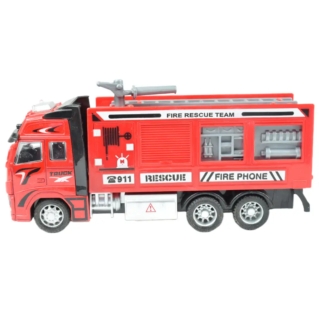 imagen de Camión de bomberos: Camión de bomberos de ruedas de impulso en varias versiones 19cm 6