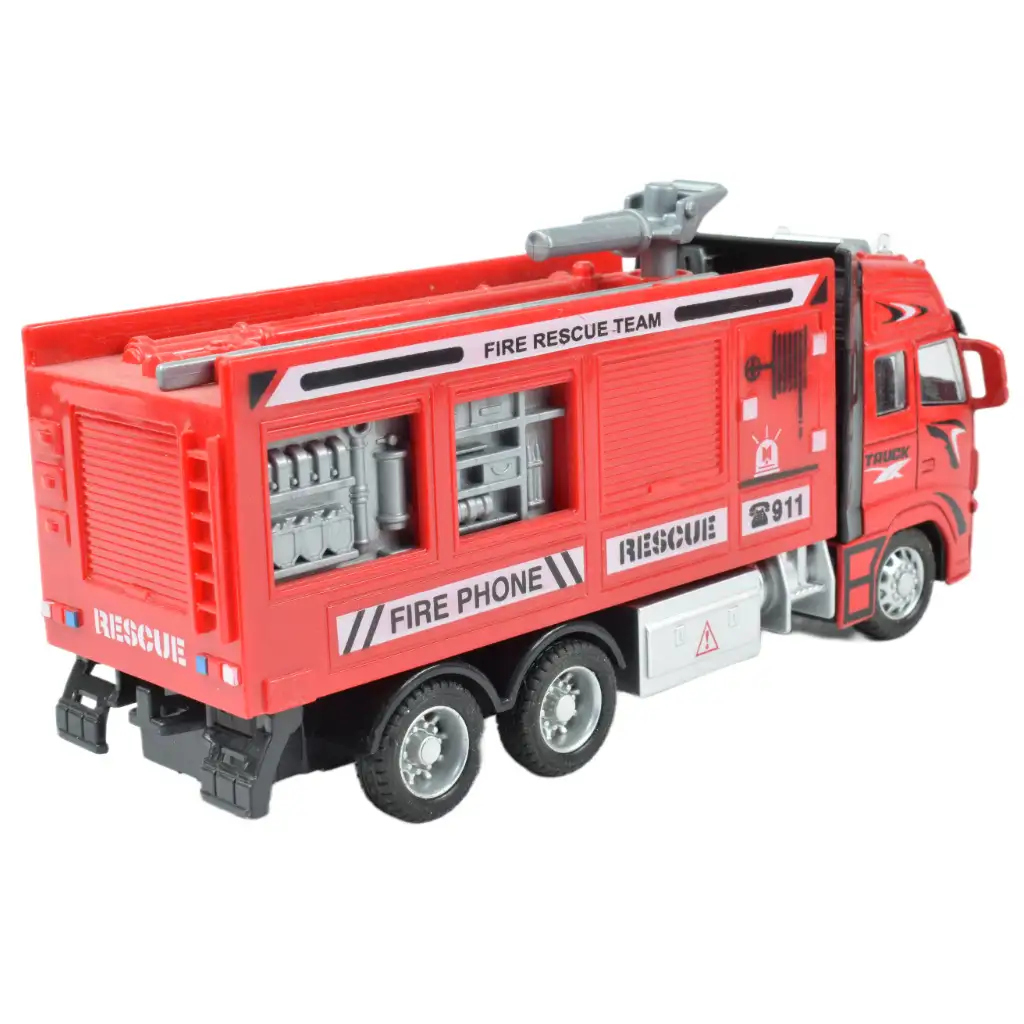 imagen de Camión de bomberos: Camión de bomberos de ruedas de impulso en varias versiones 19cm 7