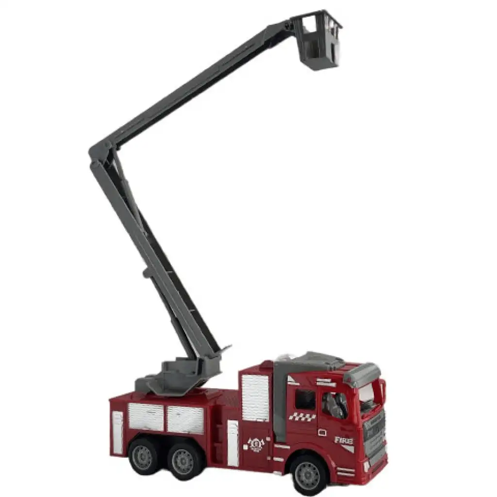 imagen de Camión de bomberos con cesta elevadora RC a escala 1/30 de 22 cm 3