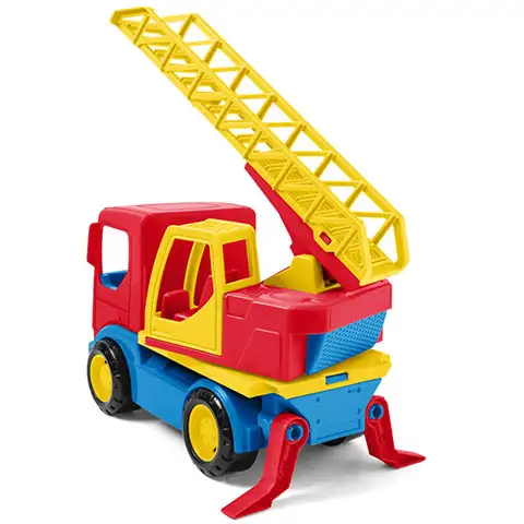 imagen de Camión de bomberos con escalera de colores 23cm - Wader 1