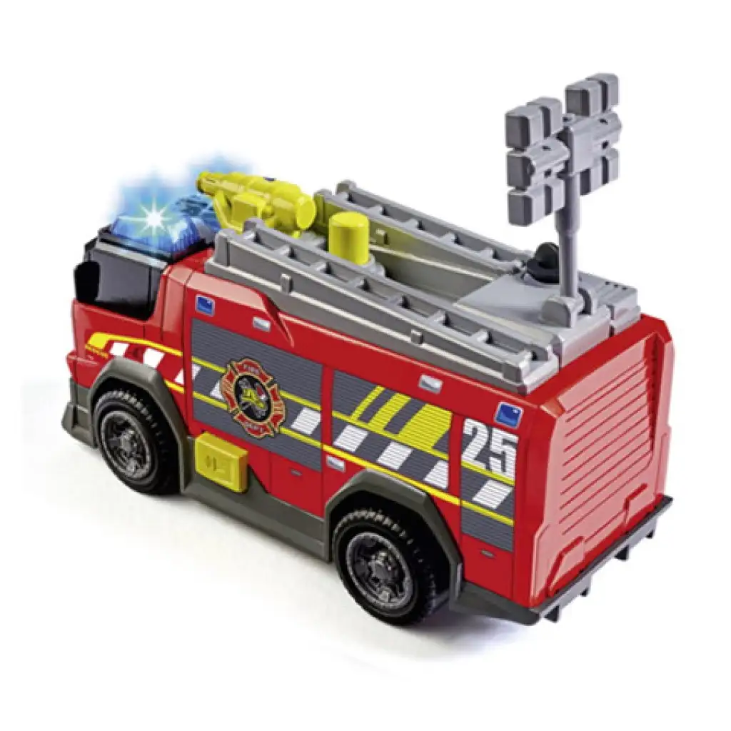 imagen de Camión de bomberos con manguera, luz y sonido 15cm - Dickie Toys 2