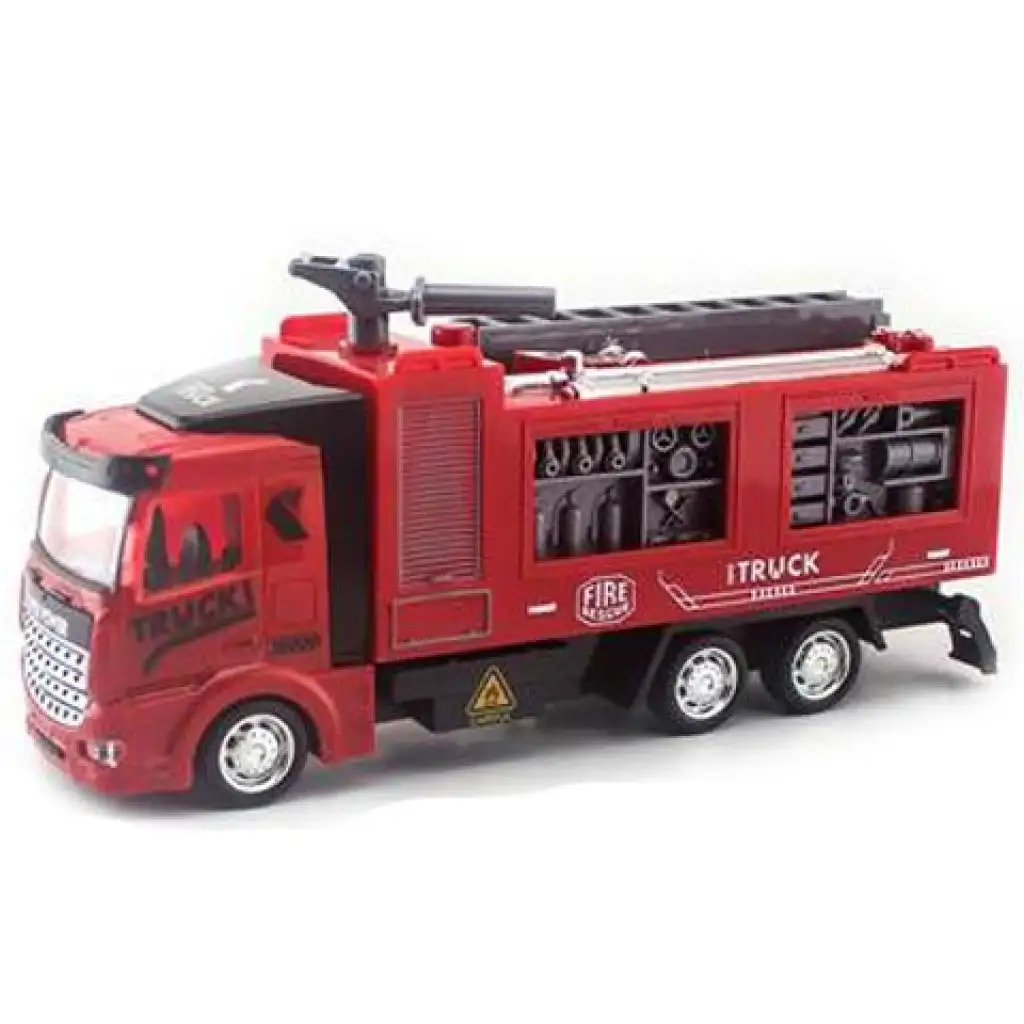 imagen de Camión de bomberos con tracción a retroceso, luz y sonido 1/48 1