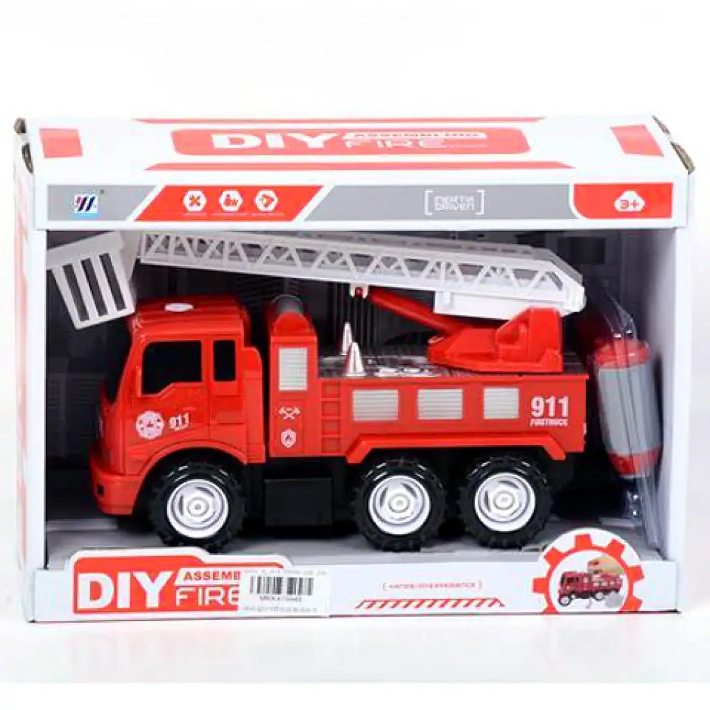 imagen de Camión de bomberos desmontable con cesta elevadora 17cm 1