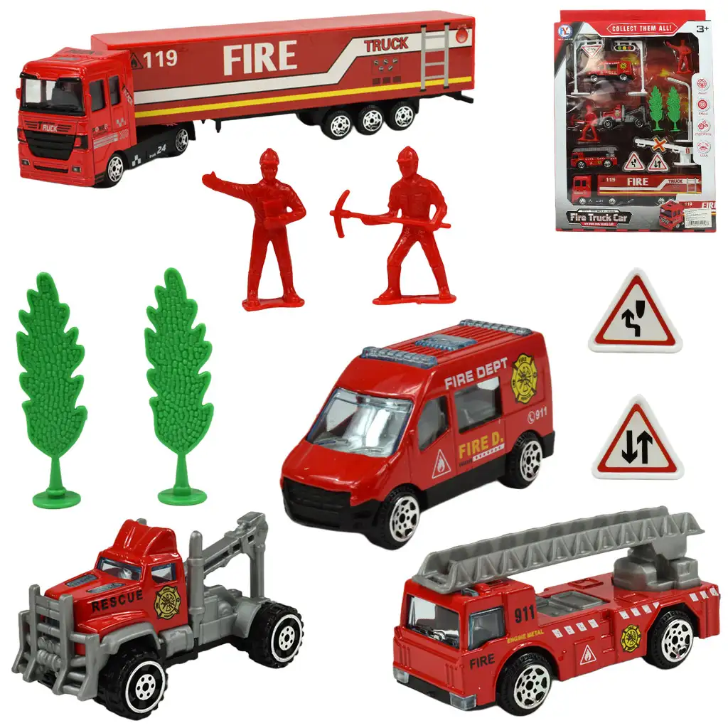 imagen de Camión de bomberos: juego de vehículos de bomberos con accesorios 1